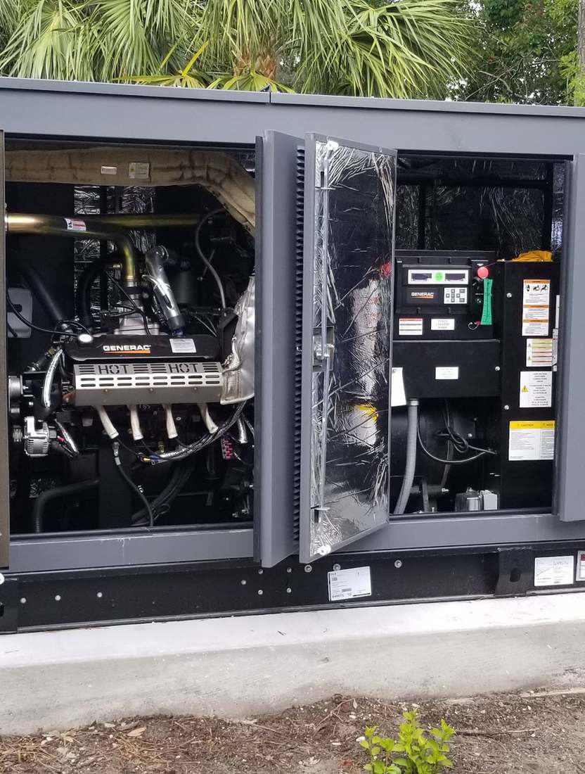 Commercial generator install — Alpha Gas Services, Jacksonville FL