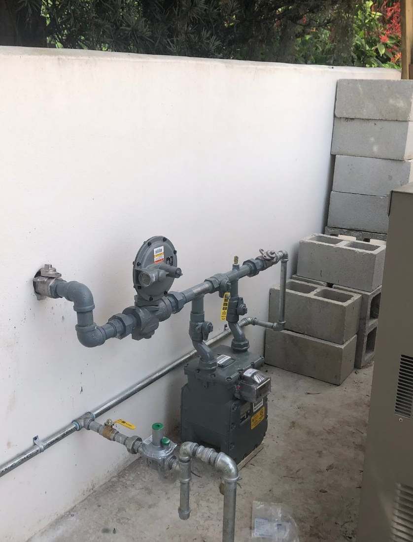 Meter set with regulator — Alpha Gas Services, Jacksonville FL