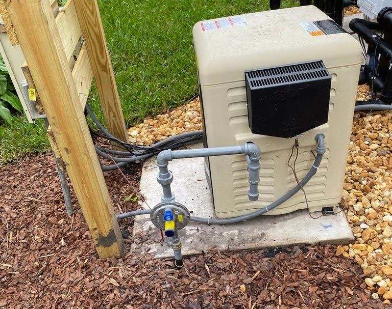 Pool heater gas connection — Alpha Gas Services, Jacksonville FL